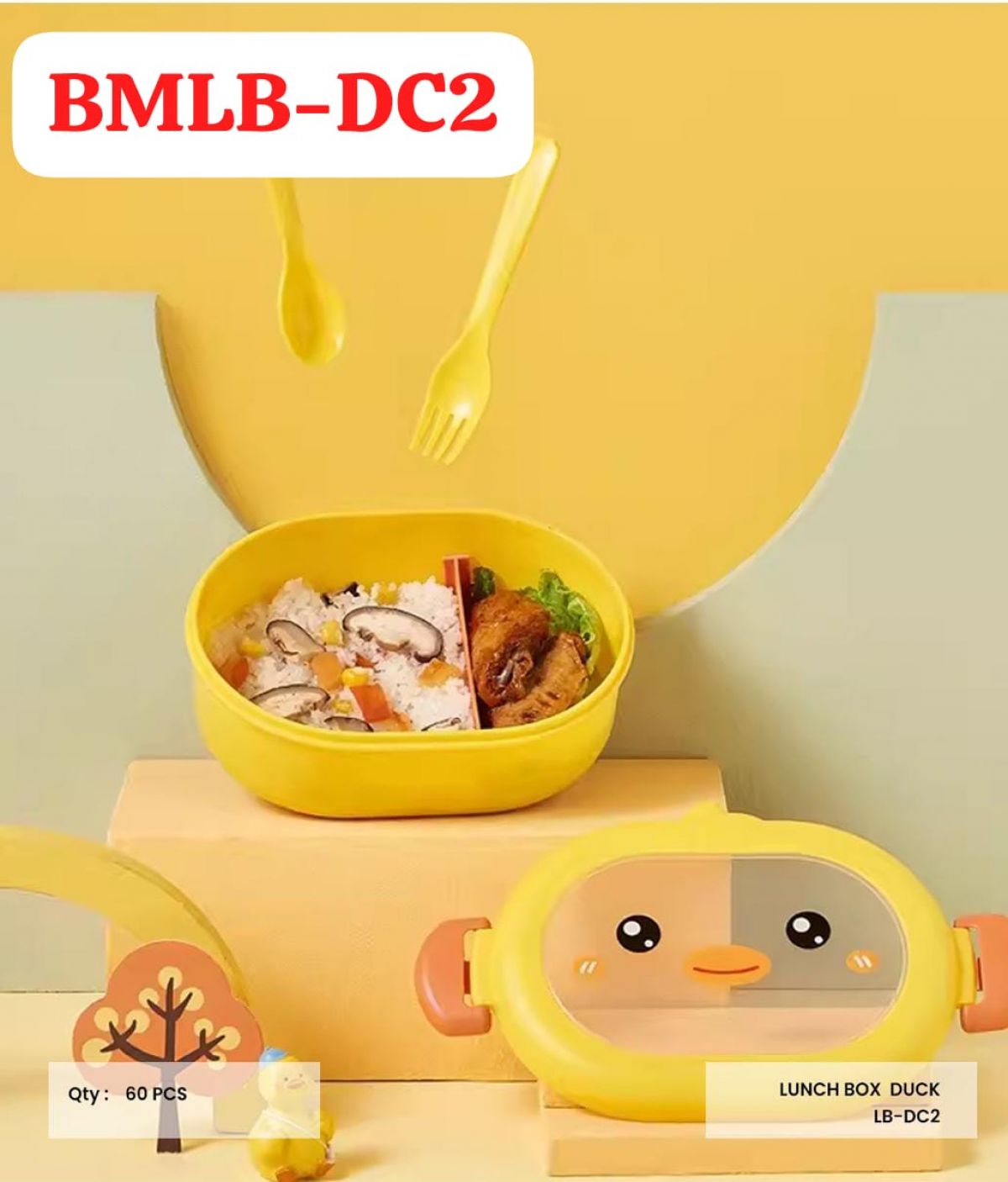 LUNCHBOX DUCK BMLB-DC2 ISI 60 PCS