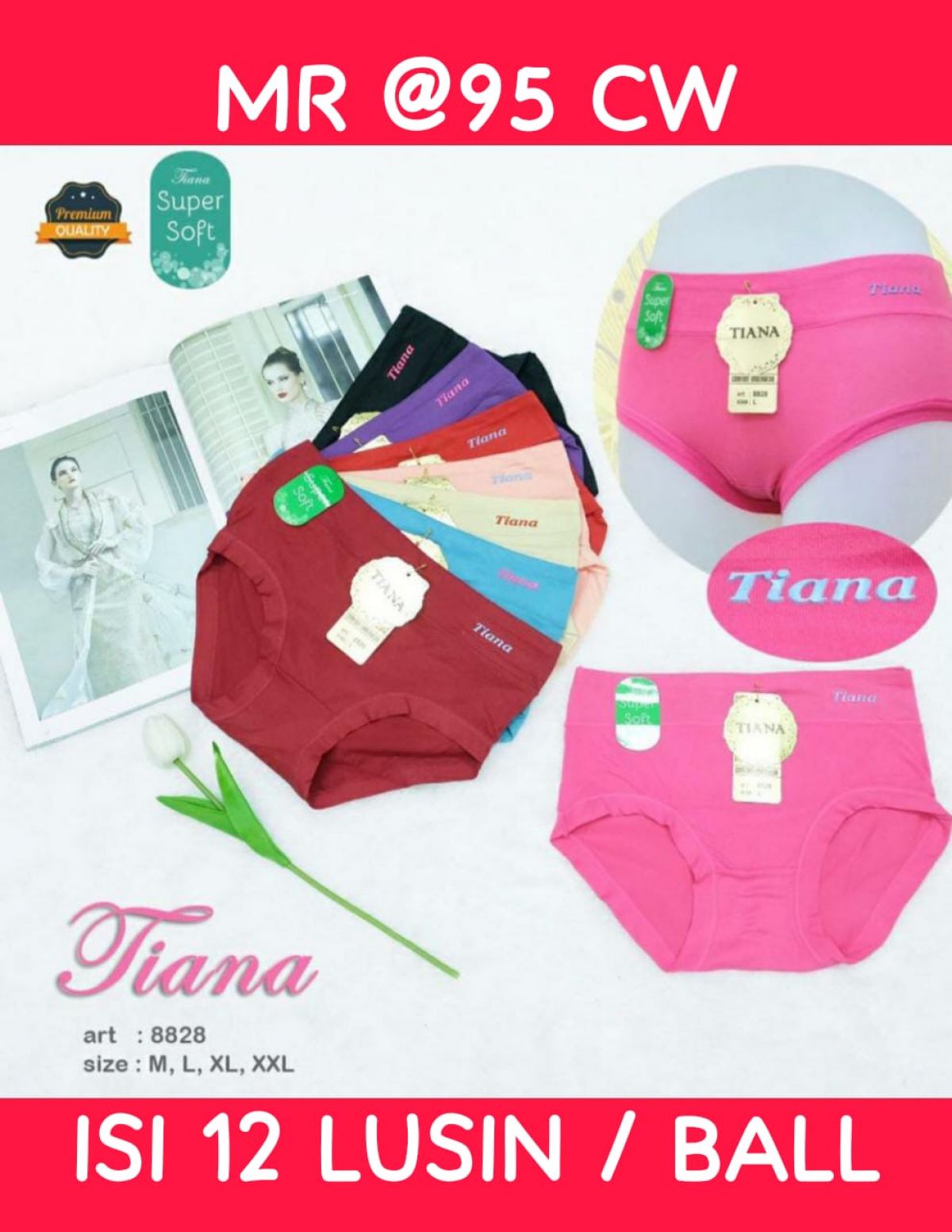 CELANA DALAM MR @95 CW UKURAN L ISI 12 LUSIN