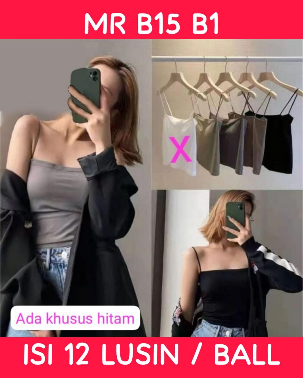 TANKTOP MR B15 B1 ISI 12 LUSIN