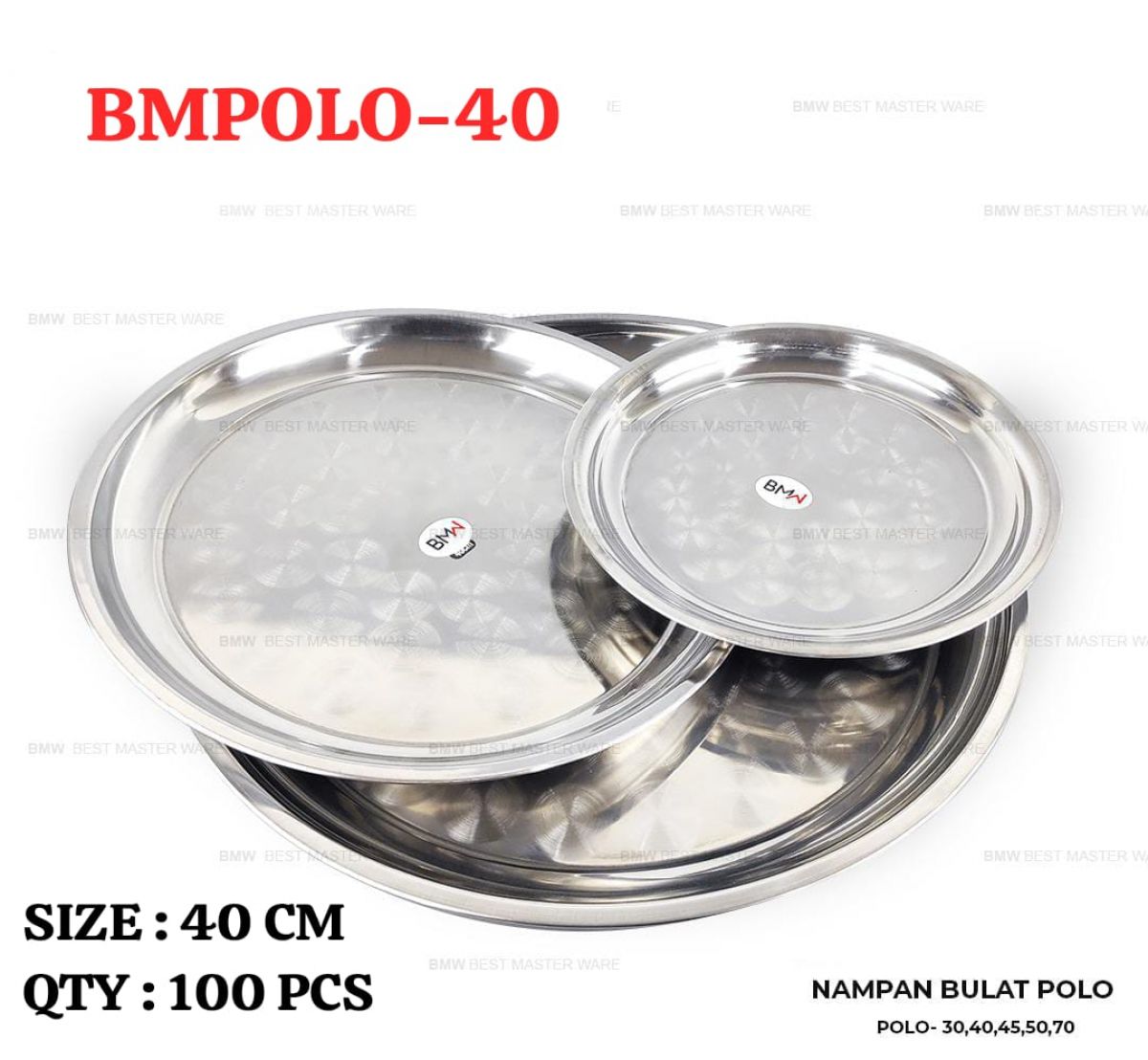 NAMPAN BULAT POLO BMPOLO-40 SIZE 40 CM ISI 100 PCS