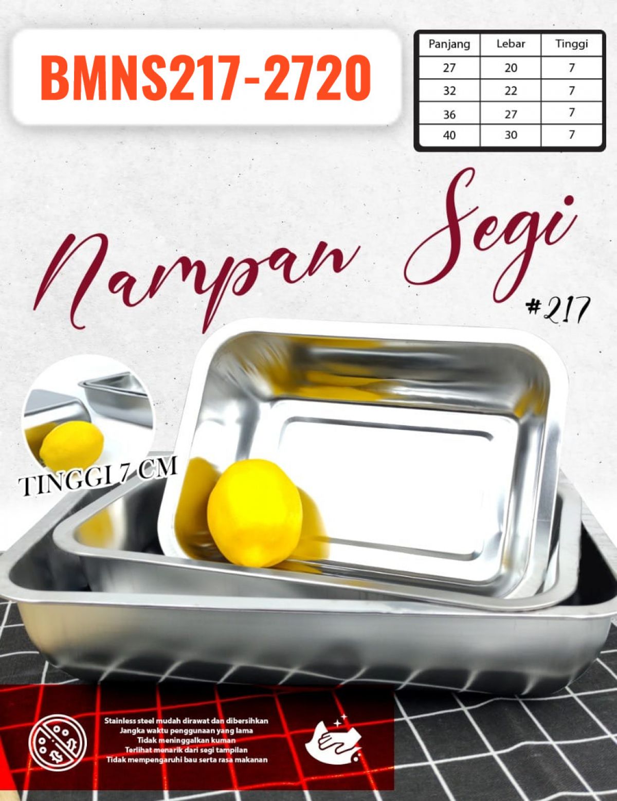 NAMPAN SEGI 217 27 X 20