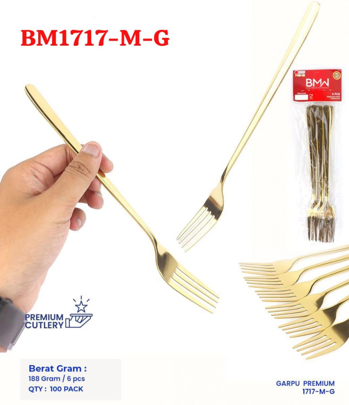 GARPU PREMIUM BM1717-M-G ISI 100 PACK