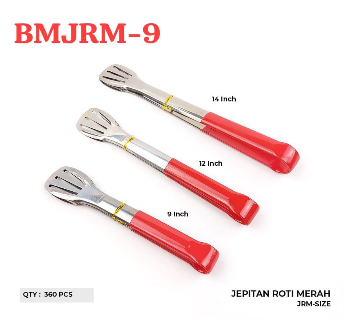 JEPITAN ROTI MERAH BMJRM-9 SIZE 9 INCH ISI 30 LUSIN