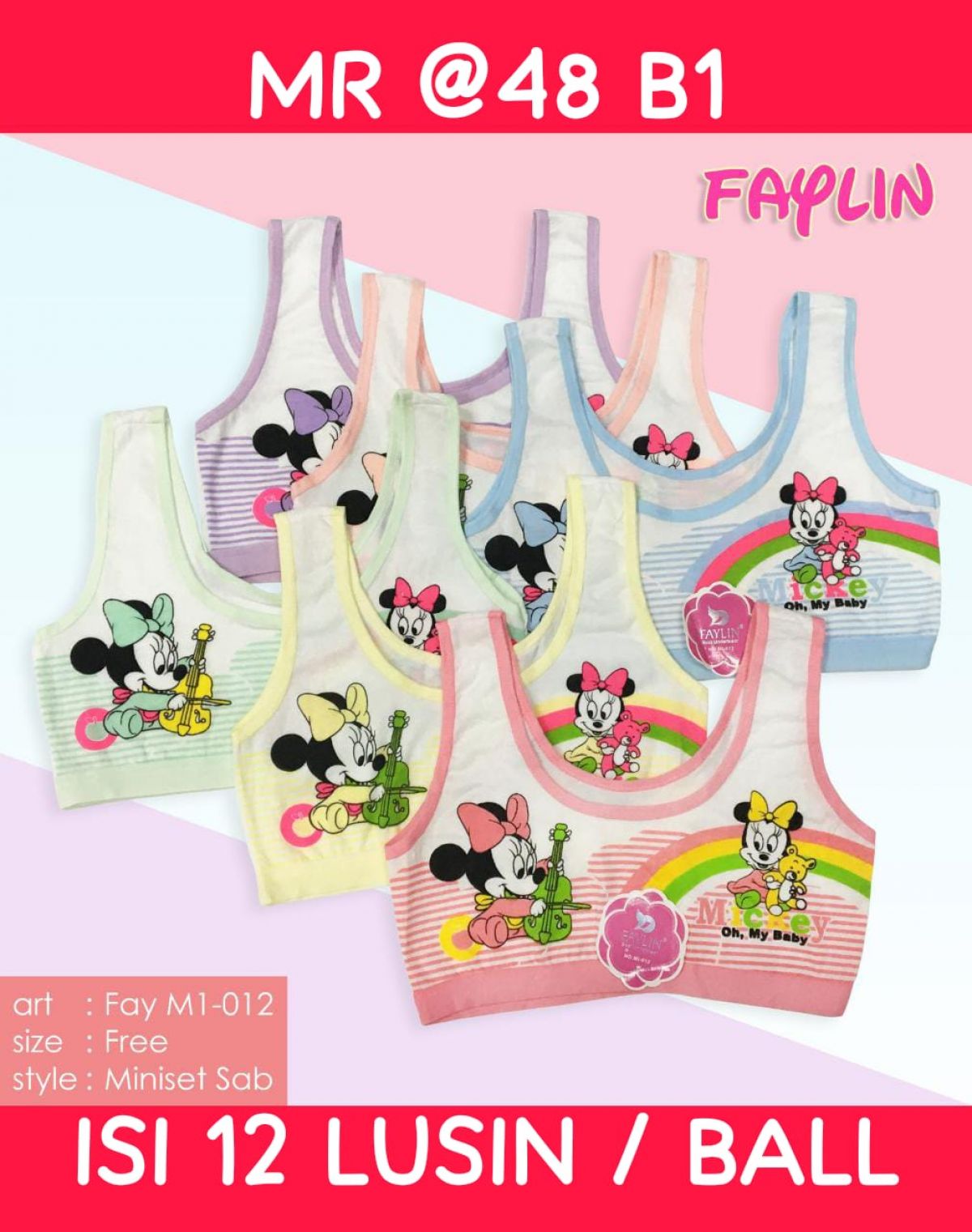 MINISET SABLON MR @48 B1 ISI 12 LUSIN