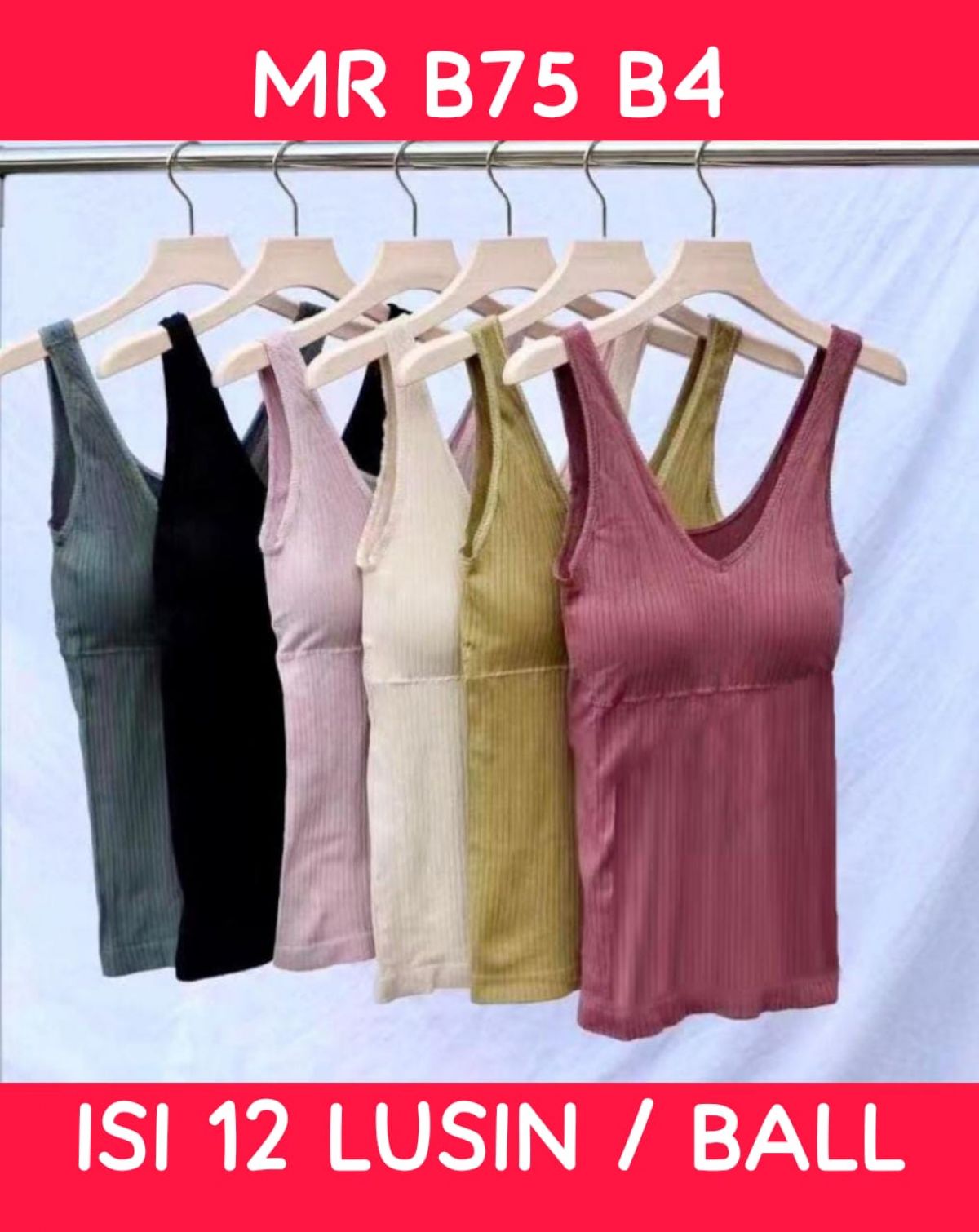 TANKTOP MR B75 B4 ISI 12 LUSIN