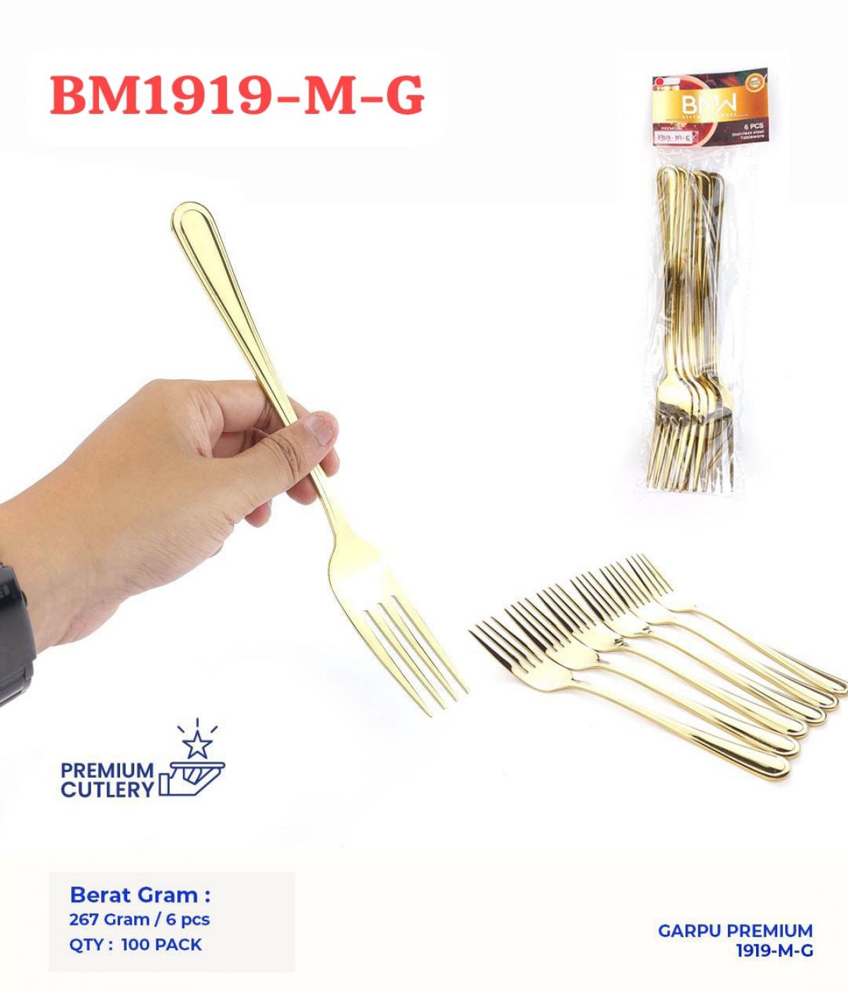 GARPU PREMIUM BM1919-M-G ISI 100 PACK