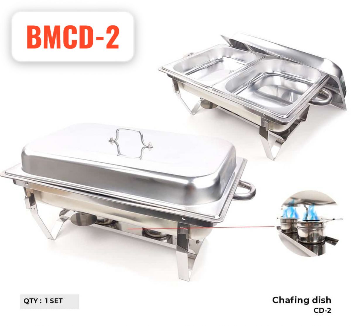CHAFING DISH BMCD-2 ISI 1 SET