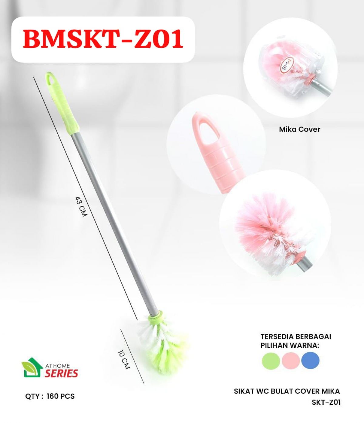 SIKAT WC BULAT COVER MIKA BMSKT-Z01 ISI 160 PCS