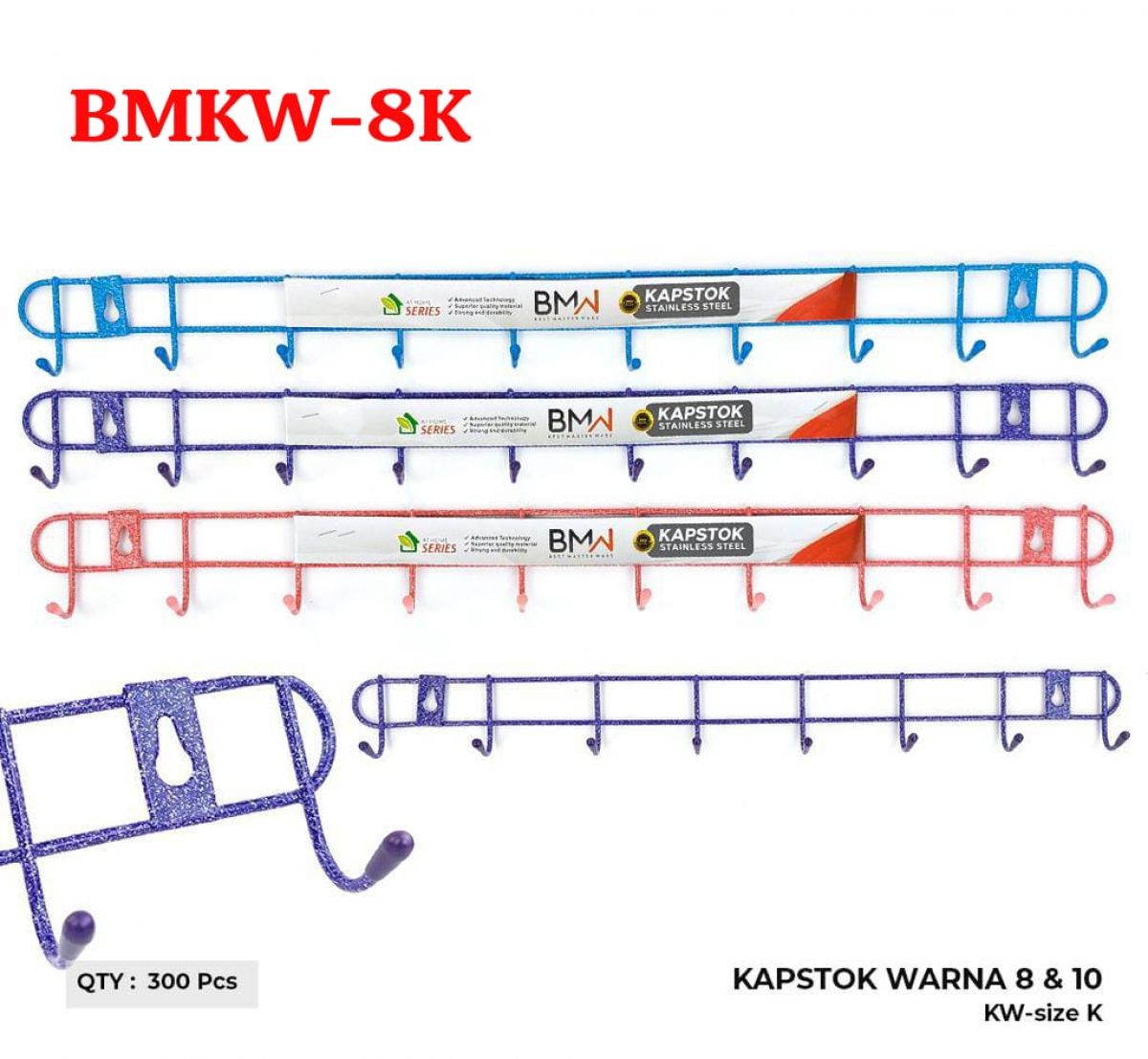KAPSTOK WARNA BMKW-8K 8 KAIT ISI 25 LUSIN