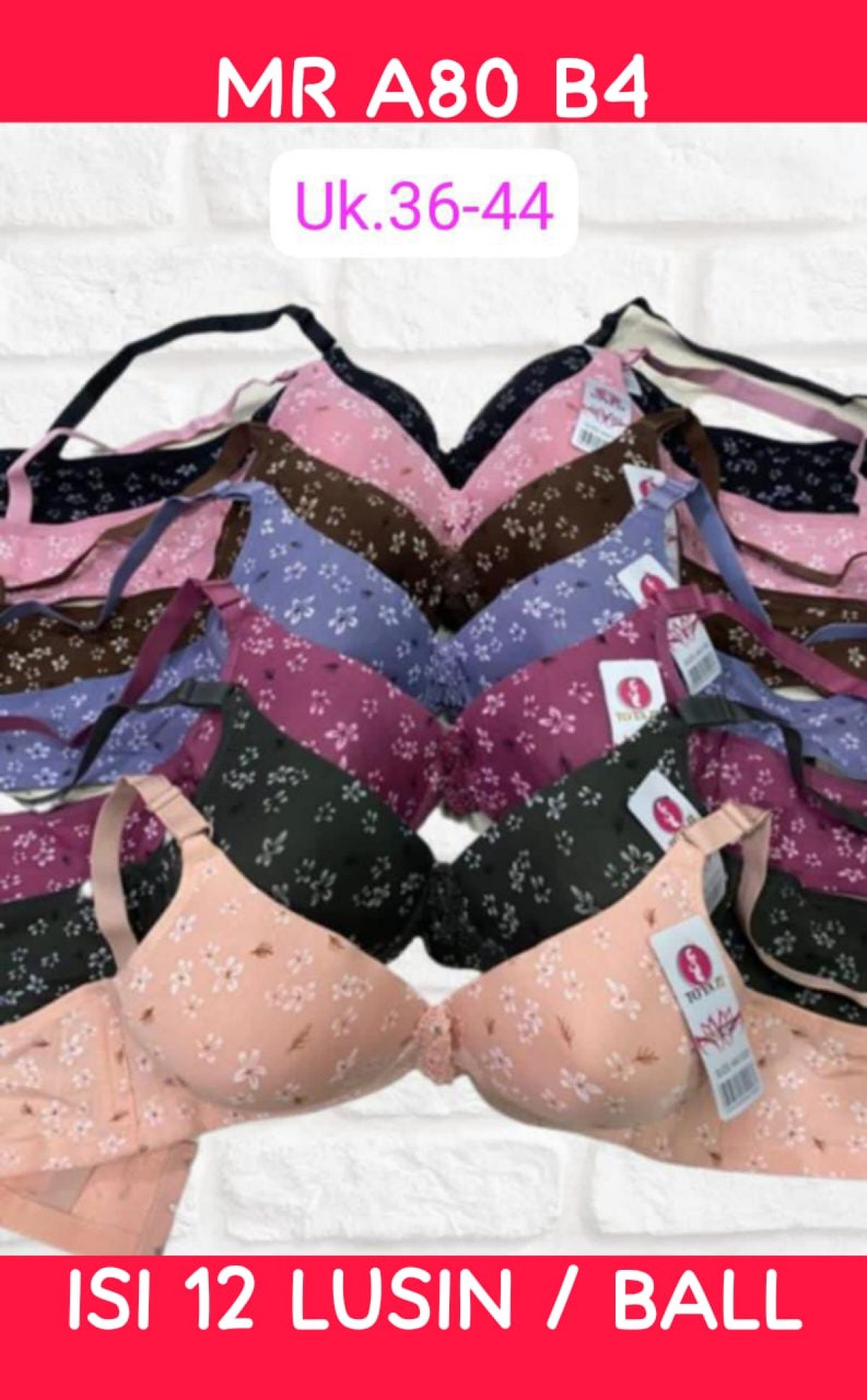 BH MR A80 B4 SIZE 36 - 44 ISI 12 LUSIN