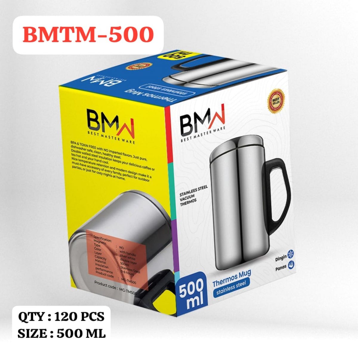 THERMOS MUG BMTM-500 SIZE 500ML ISI 120 PCS