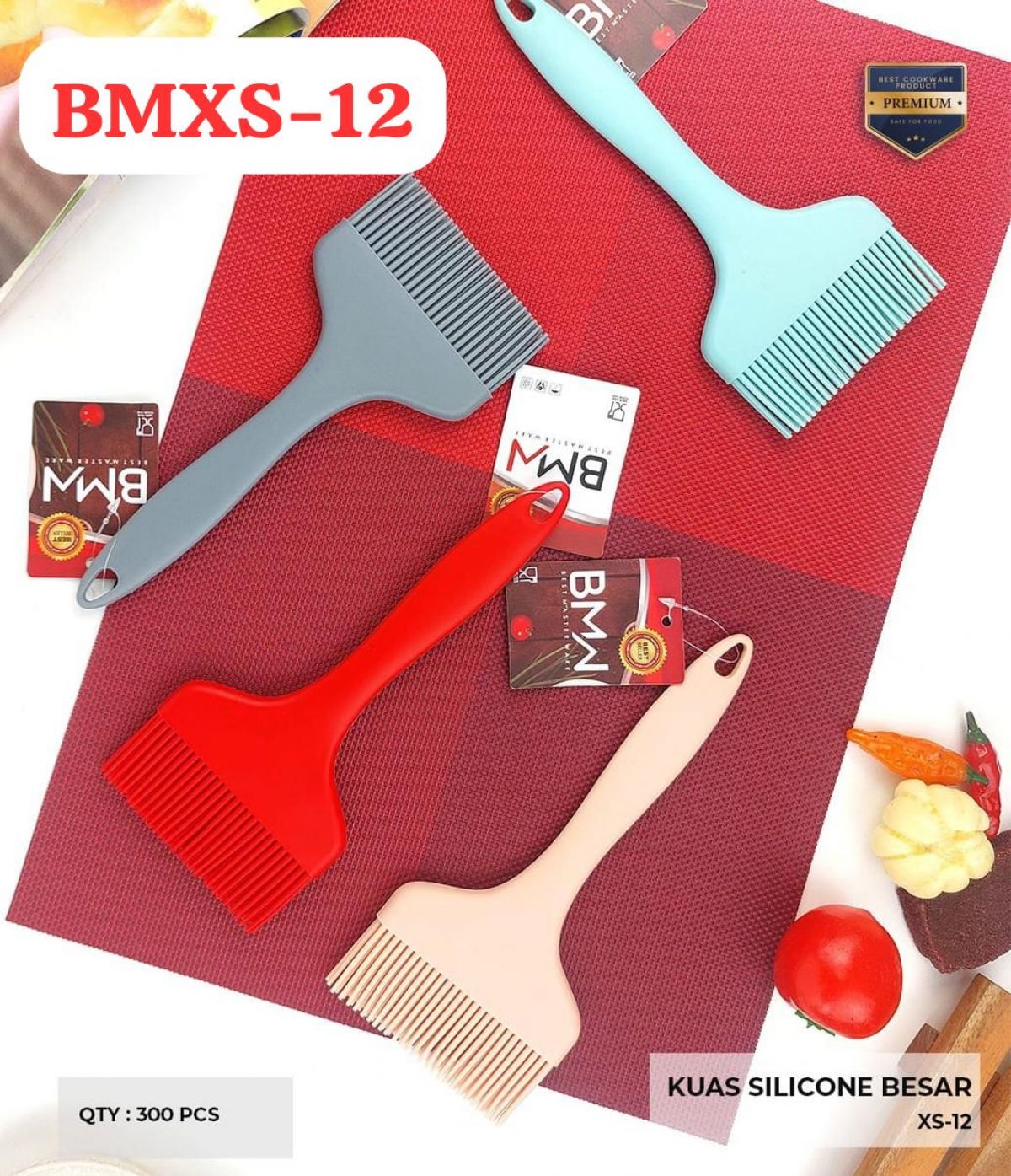 KUAS SILICONE BESAR BMXS-12 ISI 300 PCS