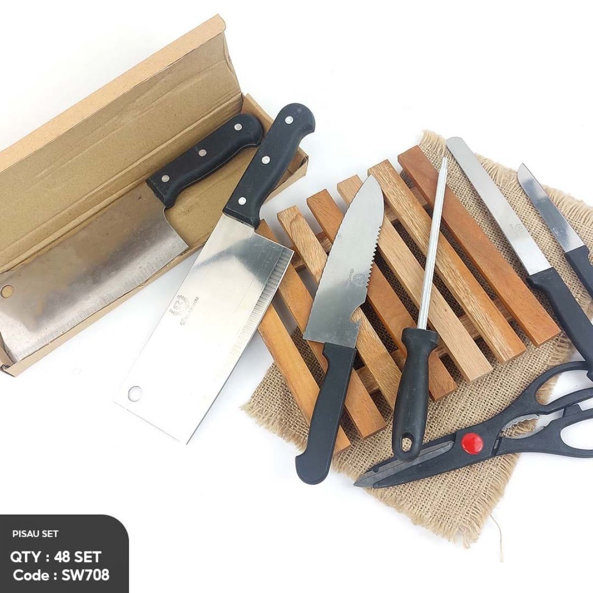PISAU SET HITAM SW708
