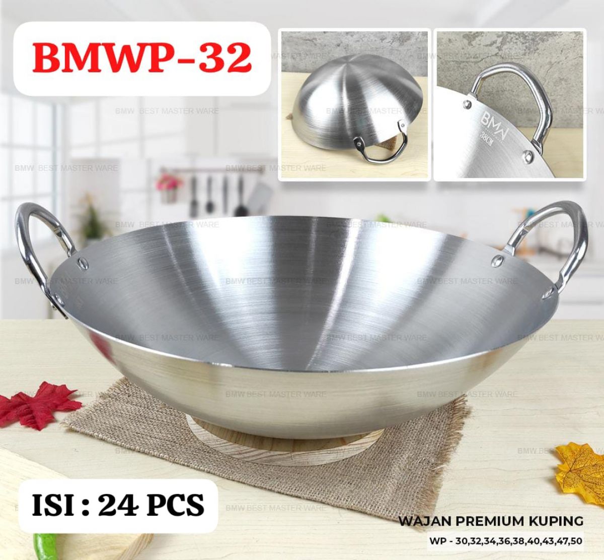 WAJAN PREMIUM KUPING BMWP-32 SIZE 32 CM ISI 24 PCS